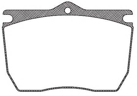 Комплект тормозных колодок, дисковый тормоз KAWE JCA824.20