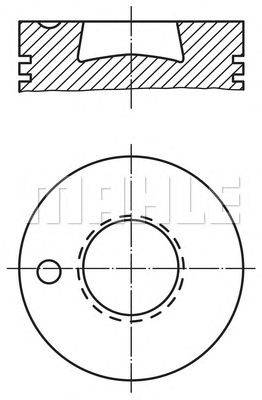 Поршень MAHLE ORIGINAL 004 66 00