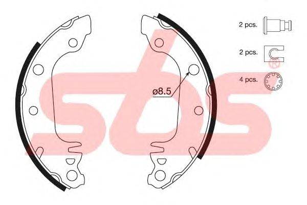 Комплект тормозных колодок sbs 18492725291