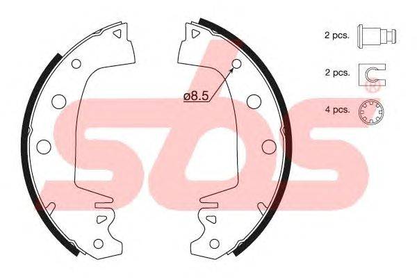 Комплект тормозных колодок sbs 18492739320