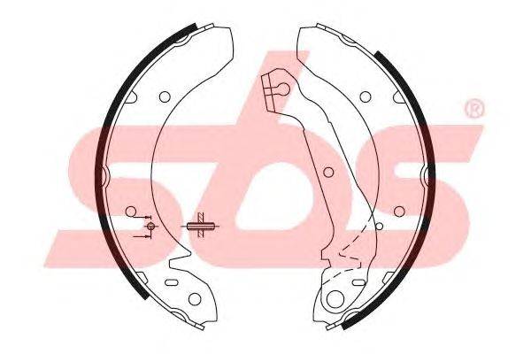 Комплект тормозных колодок sbs 18492725357