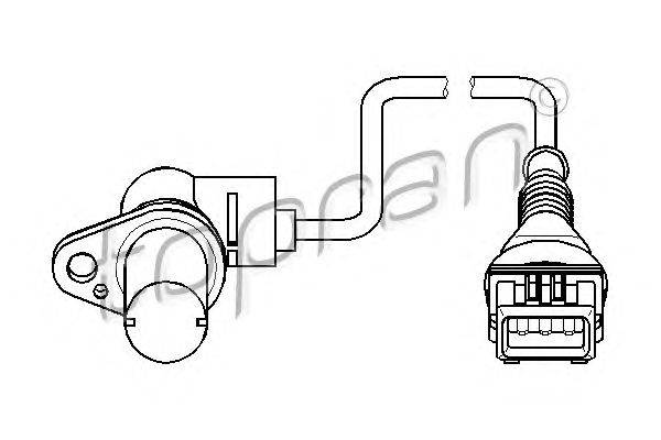 Датчик частоты вращения, управление двигателем TOPRAN 501 441