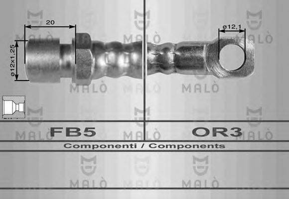 Шланг сцепления MALÒ 8134