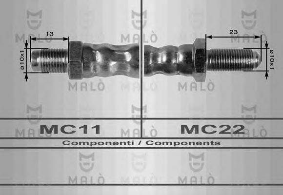 Тормозной шланг MALÒ 8224