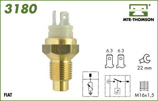 Датчик, температура охлаждающей жидкости MTE-THOMSON 3180