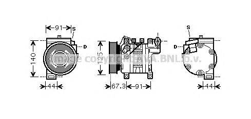 Компрессор, кондиционер PRASCO DNK273