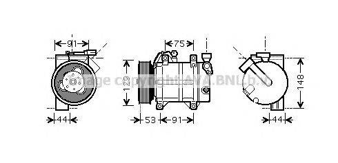 Компрессор, кондиционер PRASCO DNK307