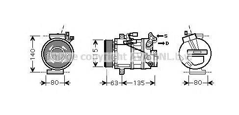 Компрессор, кондиционер PRASCO DNK336