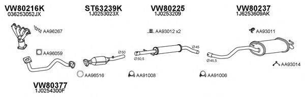 Система выпуска ОГ VENEPORTE 800653