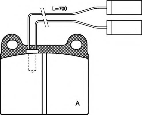 Комплект тормозных колодок, дисковый тормоз OPEN PARTS BPA0006.01