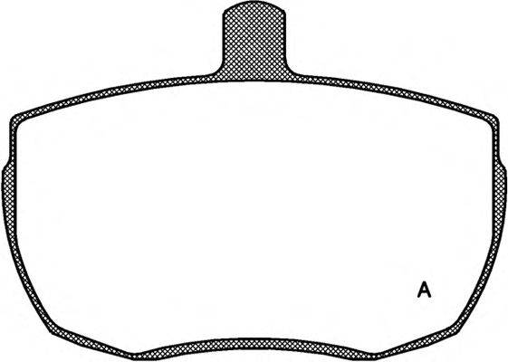 Комплект тормозных колодок, дисковый тормоз OPEN PARTS BPA0056.00