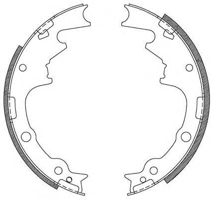 Комплект тормозных колодок OPEN PARTS BSA2105.00