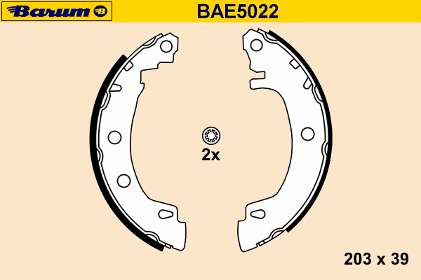Комплект тормозных колодок BARUM BAE5022
