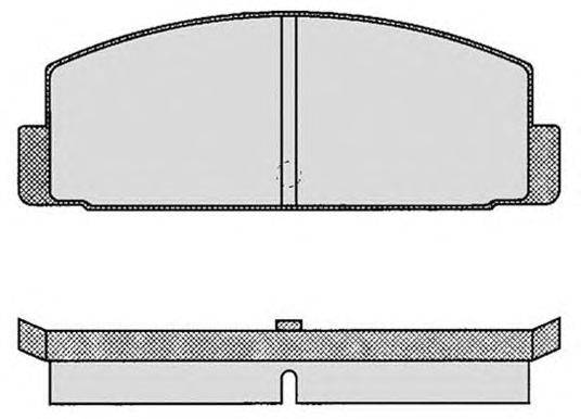 Комплект тормозных колодок, дисковый тормоз RAICAM 20328
