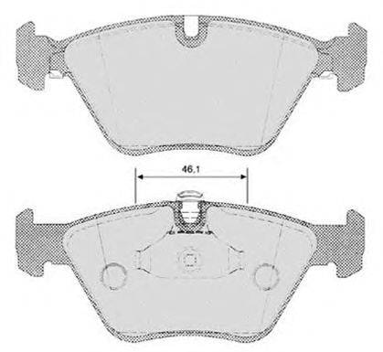 Комплект тормозных колодок, дисковый тормоз RAICAM 632.2