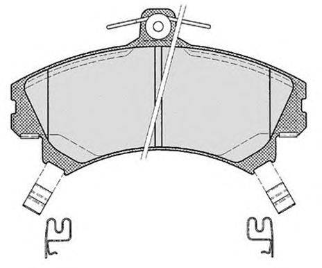 Комплект тормозных колодок, дисковый тормоз RAICAM 21796