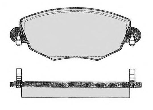 Комплект тормозных колодок, дисковый тормоз RAICAM 711.1