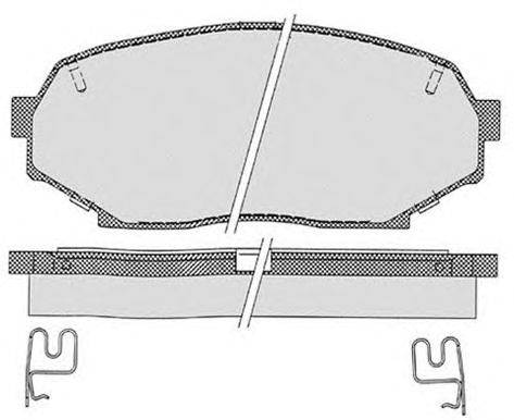 Комплект тормозных колодок, дисковый тормоз RAICAM 21552