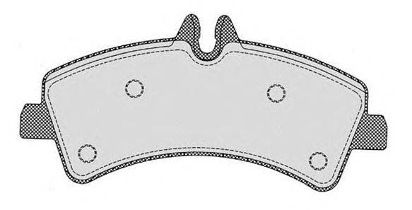 Комплект тормозных колодок, дисковый тормоз RAICAM 19010