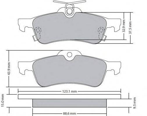 Комплект тормозных колодок, дисковый тормоз FREMAX FBP1710