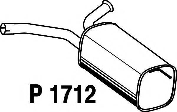 Глушитель выхлопных газов конечный FIAT 1730-53