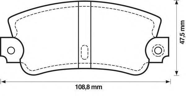 Комплект тормозных колодок, дисковый тормоз STOP 571301S