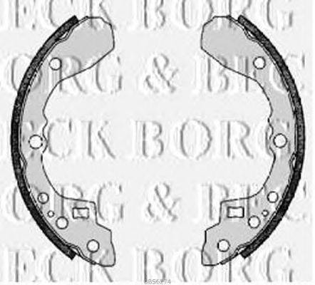 Комплект тормозных колодок BORG & BECK BBS6274
