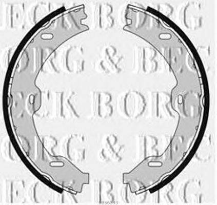 Комплект тормозных колодок BORG & BECK BBS6393