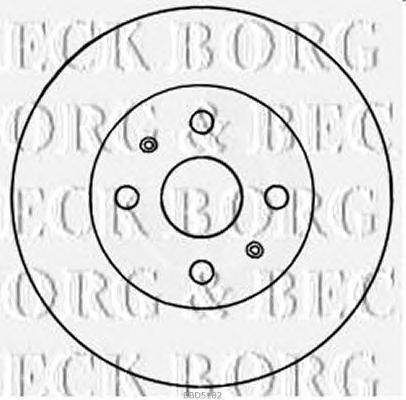 Тормозной диск BORG & BECK BBD5182