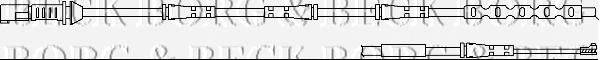 Сигнализатор, износ тормозных колодок BORG & BECK BWL3105