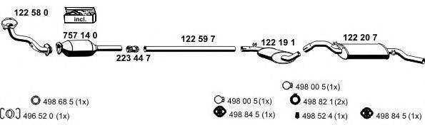 Система выпуска ОГ ERNST 070095