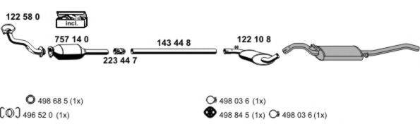 Система выпуска ОГ ERNST 070186
