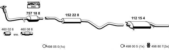 Система выпуска ОГ ERNST 070132