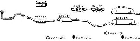 Система выпуска ОГ ERNST 090232