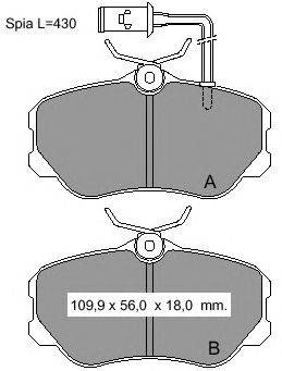 Комплект тормозных колодок, дисковый тормоз VEMA 21183