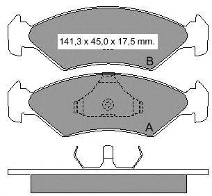 Комплект тормозных колодок, дисковый тормоз VEMA 833841