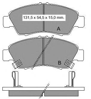 Комплект тормозных колодок, дисковый тормоз VEMA 21697