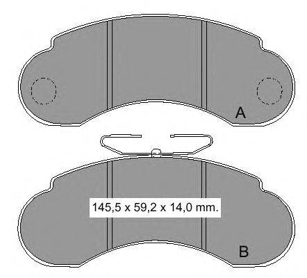 Комплект тормозных колодок, дисковый тормоз VEMA 834840