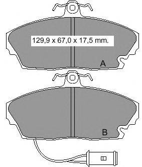 Комплект тормозных колодок, дисковый тормоз VEMA 21246