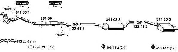Система выпуска ОГ ERNST 031143