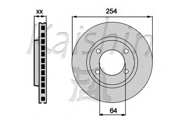 Тормозной диск KAISHIN CBR438