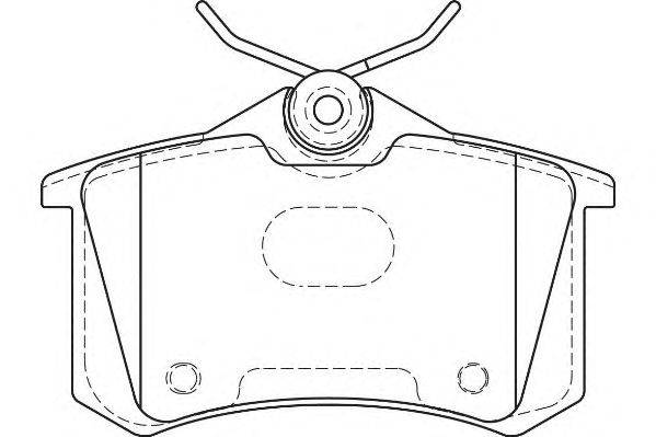 Комплект тормозных колодок, дисковый тормоз WAGNER WBP20961H