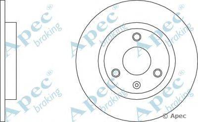 Тормозной диск APEC braking DSK101