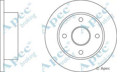 Тормозной диск APEC braking DSK104