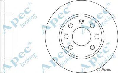 Тормозной диск APEC braking DSK117