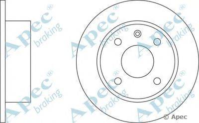 Тормозной диск APEC braking DSK123