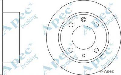 Тормозной диск APEC braking DSK135