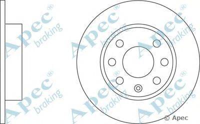 Тормозной диск APEC braking DSK159