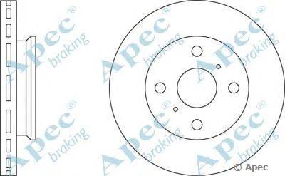 Тормозной диск APEC braking DSK167