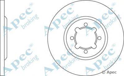 Тормозной диск APEC braking DSK188